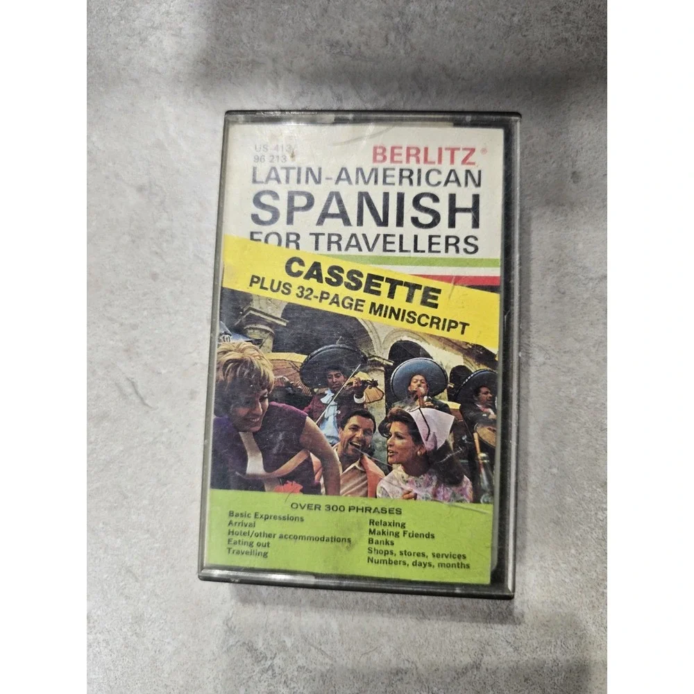 Berlitz Latin-American Spanish for Travelers Cassette Plus 32-Page Miniscript